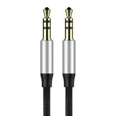 BASEUS Baseus Yiven Audio Cable Cable 3.5 male Audio M30 1.5M Silver+ Black