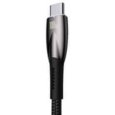 BASEUS Kabel USB za USB-C Baseus Glimmer Series, 100 W, 1 m (črn)