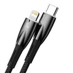 BASEUS Kabel USB-C za Lightning Baseus Glimmer Series, 20 W, 2 m (črn)