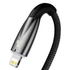 BASEUS Kabel USB-C za Lightning Baseus Glimmer Series, 20 W, 2 m (črn)