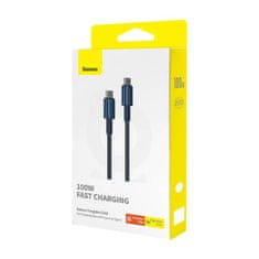 BASEUS Kabel USB-C na USB-C Baseus Tungsten Gold, 100 W, 2 m (modri)