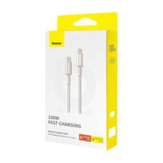 BASEUS Kabel USB-C na USB-C Baseus Tungsten Gold, 100 W, 2 m (zlat)