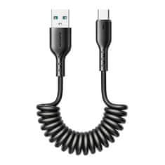 Joyroom Kabel za hitro polnjenje za avto Joyroom USB-A na Type-C Easy-Travel Series 3A 1,5 m, navit (črn)