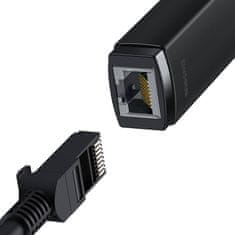 BASEUS Omrežni adapter Baseus Lite Series USB-C na RJ45 (črn)