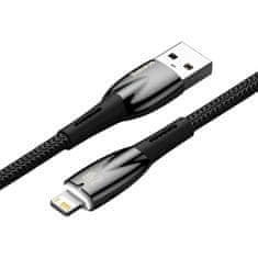 BASEUS Kabel USB za Lightning Baseus Glimmer Series, 2,4 A, 2 m (črn)