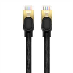 BASEUS Omrežni kabel cat.8 Baseus Ethernet RJ45, 40Gbps, 0,5 m (črn)