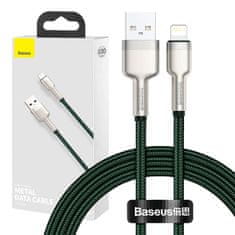 BASEUS Kabel USB za Lightning Baseus Cafule, 2,4 A, 1 m (zelen)