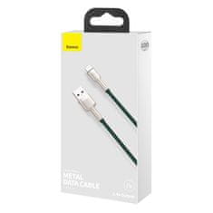 BASEUS Kabel USB za Lightning Baseus Cafule, 2,4 A, 1 m (zelen)