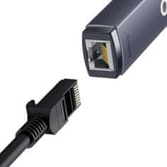 BASEUS Omrežni adapter Baseus Lite Series USB na RJ45, 1000Mbps (siv)