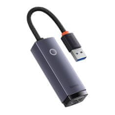 BASEUS Omrežni adapter Baseus Lite Series USB na RJ45, 1000Mbps (siv)