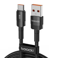 Toocki Kabel USB-A na USB-C Toocki TXCT-HY01, 1m, FC 100W (črn)