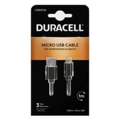 Duracell Kabel USB do Micro USB Duracell 1m (črn)