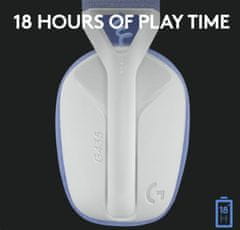 Logitech G435 LIGHTSPEED brezžične gaming slušalke - BELE