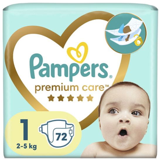 Pampers Premium Care plenice za enkratno uporabo 1 (2-5 kg) 72 kosov