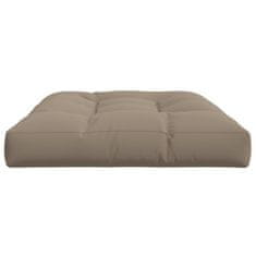 Vidaxl Blazina za palete taupe 120x80x12 cm blago