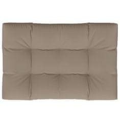 Vidaxl Blazina za palete taupe 120x80x12 cm blago