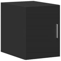 Vidaxl Ozka omara za shranjevanje črna 30x42,5x225 cm inženirski les