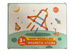 Magnetic Tiles Magnetni komplet 140 kosov - Magnetic Sticks