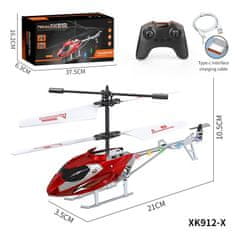 CAB Toys Helikopter XK912 dia daljinski upravljalnik rdeč