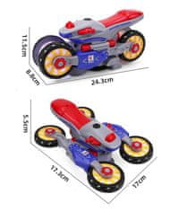 CAB Toys Motociklistični transformator 2 v 1