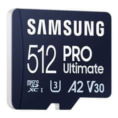 Samsung Pomnilniška kartica Samsung MicroSDXC PRO Ultimate 512GB 200MB/s UHS-I/U3 (MB-MY512SA/WW)