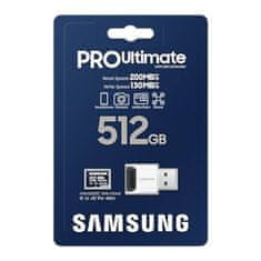 Samsung Pomnilniška kartica Samsung microSDXC PRO Ultimate 200 MB/s UHS-I/U3 (MB-MY512SB/WW)