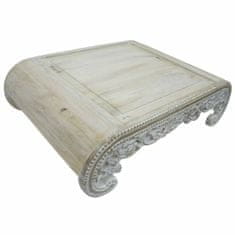 NEW Stranska miza DKD Home Decor Bela Mangov les 89 x 63,5 x 25,4 cm