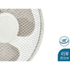 NEW Namizni ventilator 45 W Bela