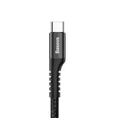 BASEUS Baseus Vzmetni kabel USB-C 1 m 2A (črn)