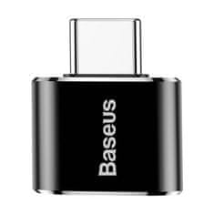 BASEUS Baseus adapter USB na USB Type-C 2,4A (črn)