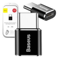BASEUS Baseus Adapter iz mikro USB v USB Type-C - črn