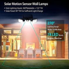 Vixson 3-stranska solarna svetilka | SENSBEAM