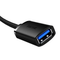 BASEUS Podaljševalni kabel USB 3.0 Baseus moški do ženski, serija AirJoy, 3 m (črn)