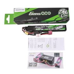 Gens Ace Gens ace G-Tech 25C 1500mAh 2S1P 7.4V Airsoft Gun Lipo baterija s T vtičem