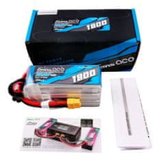 Gens Ace Gens ace G-Tech 1800mAh 22,2V 45C 6S1P Lipo baterija z vtičem XT60