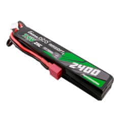 Gens Ace Gens ace 25C 2400mAh 2S2P 7,4V Sedlo Airsoft Gun Lipo baterija z Mini Deans(T) vtičem