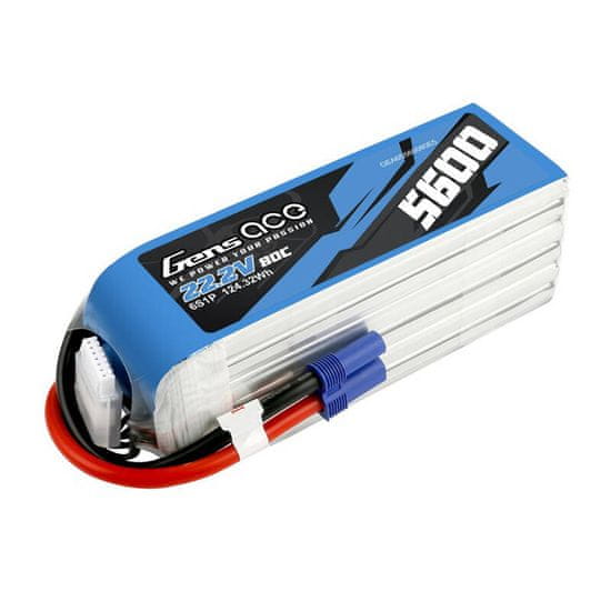 Gens Ace Gens ace 5600mAh 80C 22,2V 6S1P Lipo baterija z EC5 vtičem