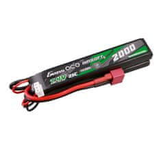 Gens Ace Gens Ace 25C 2000mAh 2S2P 7,4V Sedlo Airsoft Gun Lipo baterija z Mini Deans(T) vtičem