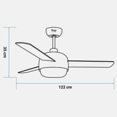 NEW Stropni ventilator Universal Blue GEZI_PU 70W (122 cm)