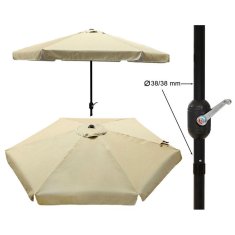 NEW Umbrelă de soare Bež 300 cm