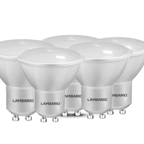 LAMBARIO 5 x Advance 6W GU10 SMD 100DG PLS 4000K LED žarnica (5kom)