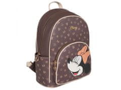 Disney Disney Minnie Mouse Rjav usnjen nahrbtnik, ženski mestni nahrbtnik 34x24x12 cm 