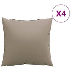 Vidaxl Blazine za kavč 4 kosi taupe 50x50 cm blago