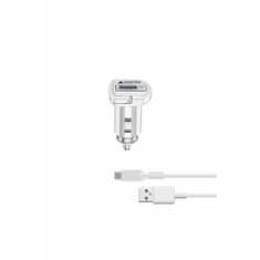 CellularLine avto polnilec + USB-C kabel,15W bel