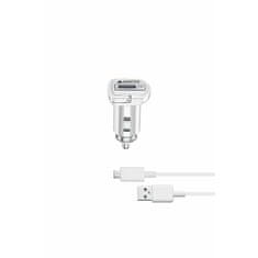 CellularLine avto polnilec+MicroUSB kabel,15W bel