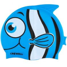 Noah Crowell Nemo-Jr-modra silikonska plavalna kapa
