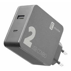 CellularLine Hišni 1xUSB, 1xUSB-C 42W PD (COMBO)