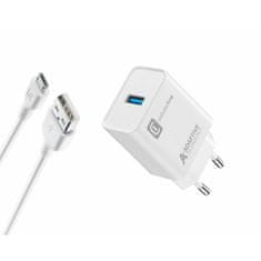 CellularLine hišni polnilec, Samsung, 15W + kabel Micro USB kabel, bel