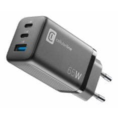 CellularLine Hišni MULTIPOWER 65W, 2X USB-C PD,1X USB