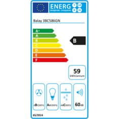 NEW Kuhinjska napa Balay 7612985658676 80 cm 669 m3/h 48 dB 255W Črna B